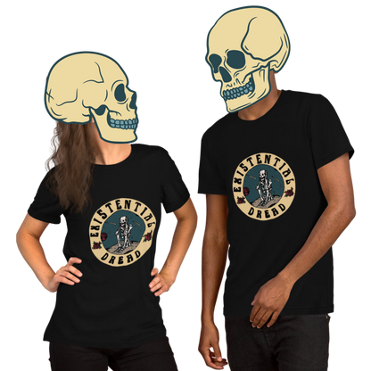 existential dread t-shirt models in black - gaslit apparel