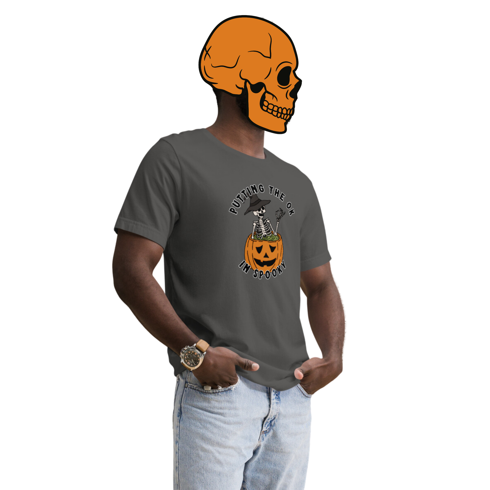 spo(ok)y t-shirt model in grey - gaslit apparel