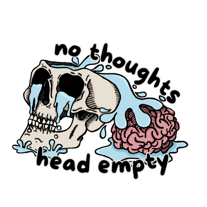 no thoughts head empty graphic design - gaslit apparel