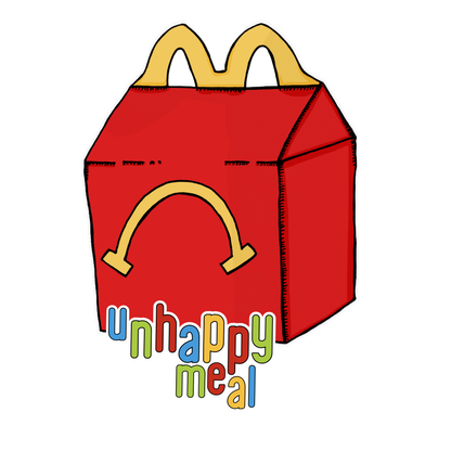 unhappy meal graphic design - gaslit apparel