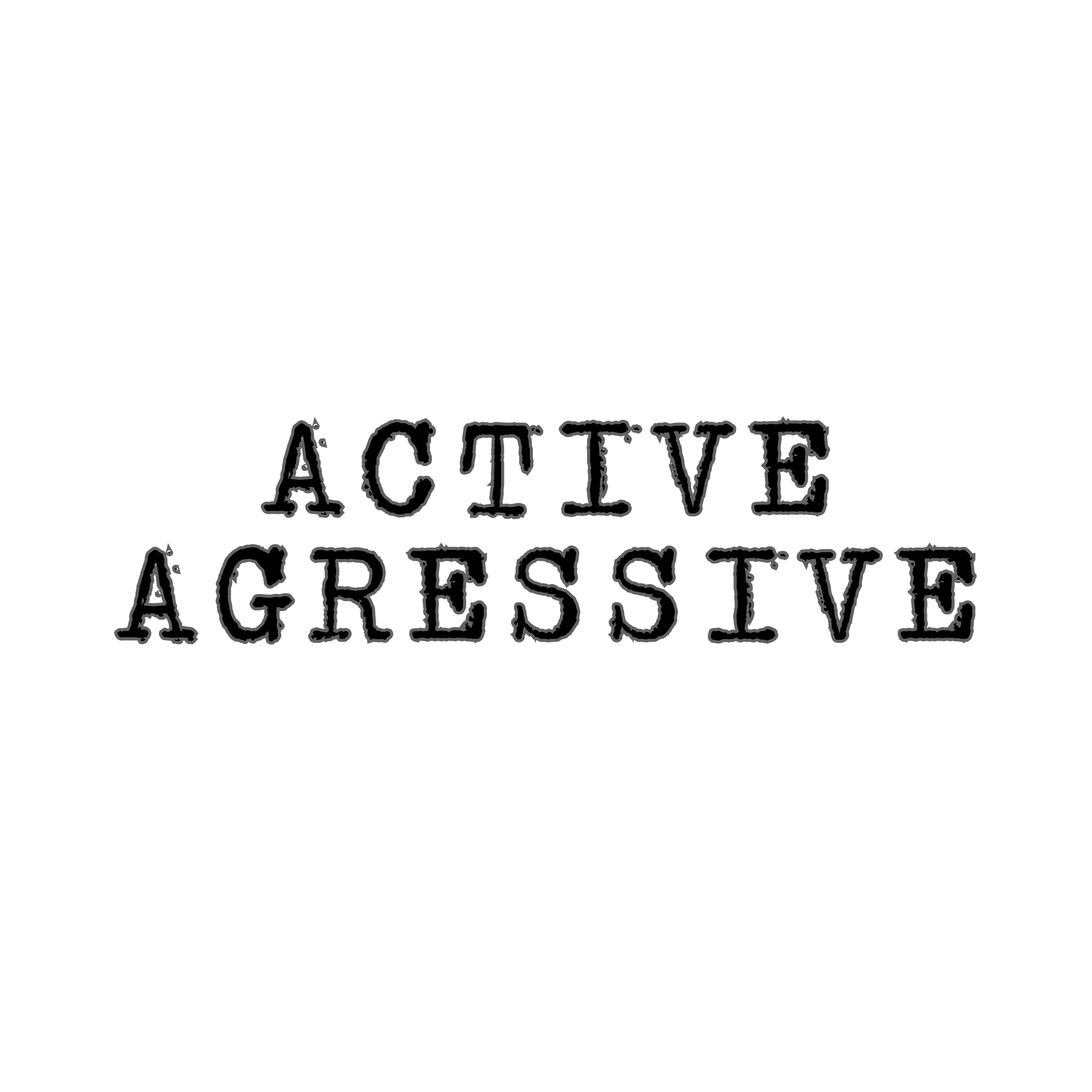 active aggressive graphic design - gaslit apparel