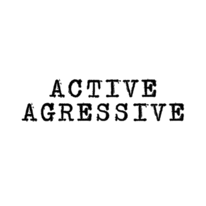 active aggressive graphic design - gaslit apparel