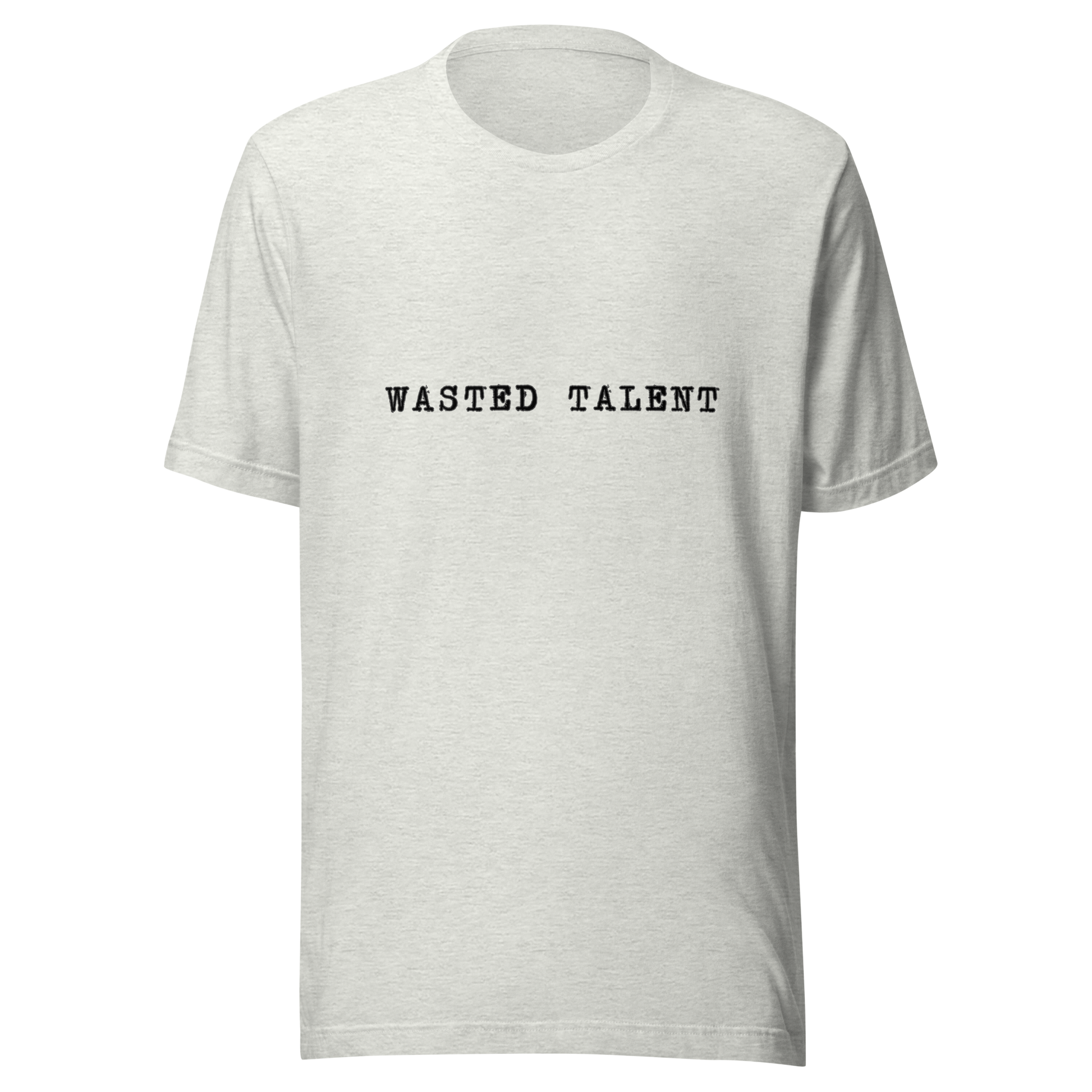 wasted talent t-shirt in white - gaslit apparel