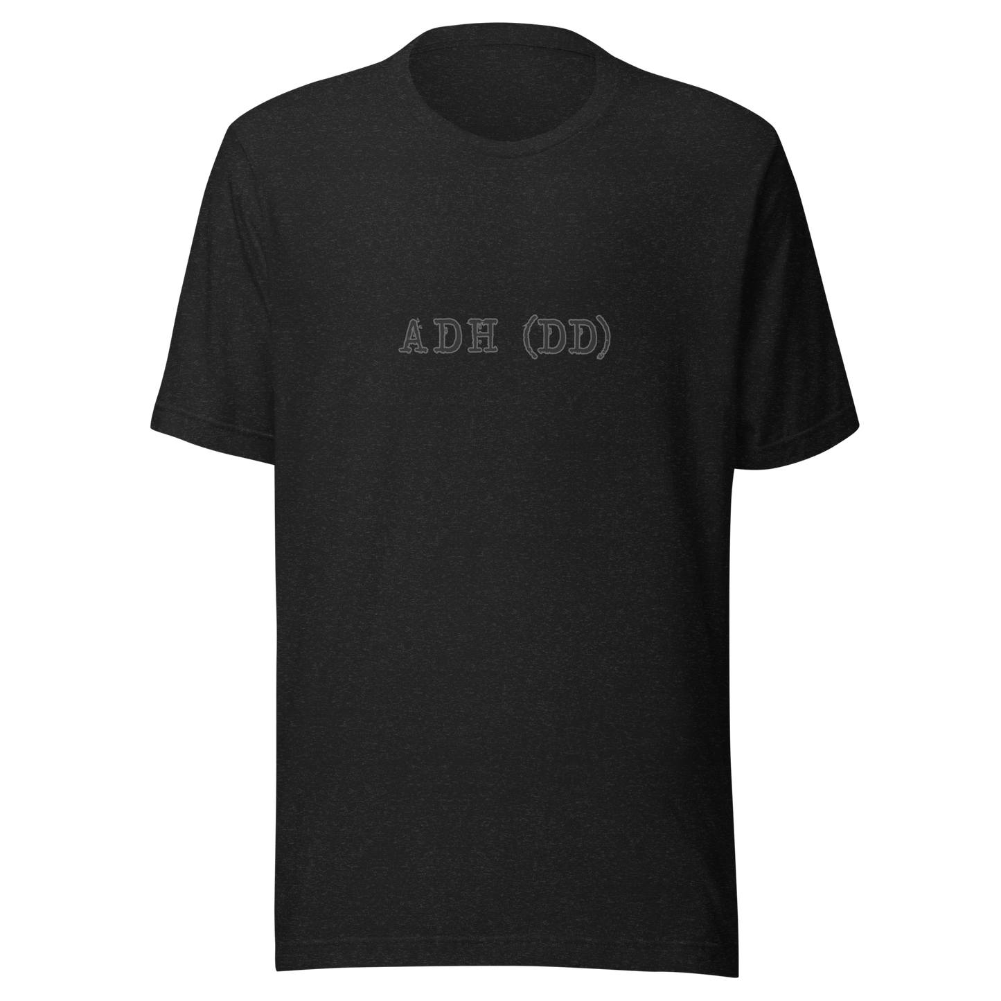 adh(dd) t-shirt in black - gaslit apparel