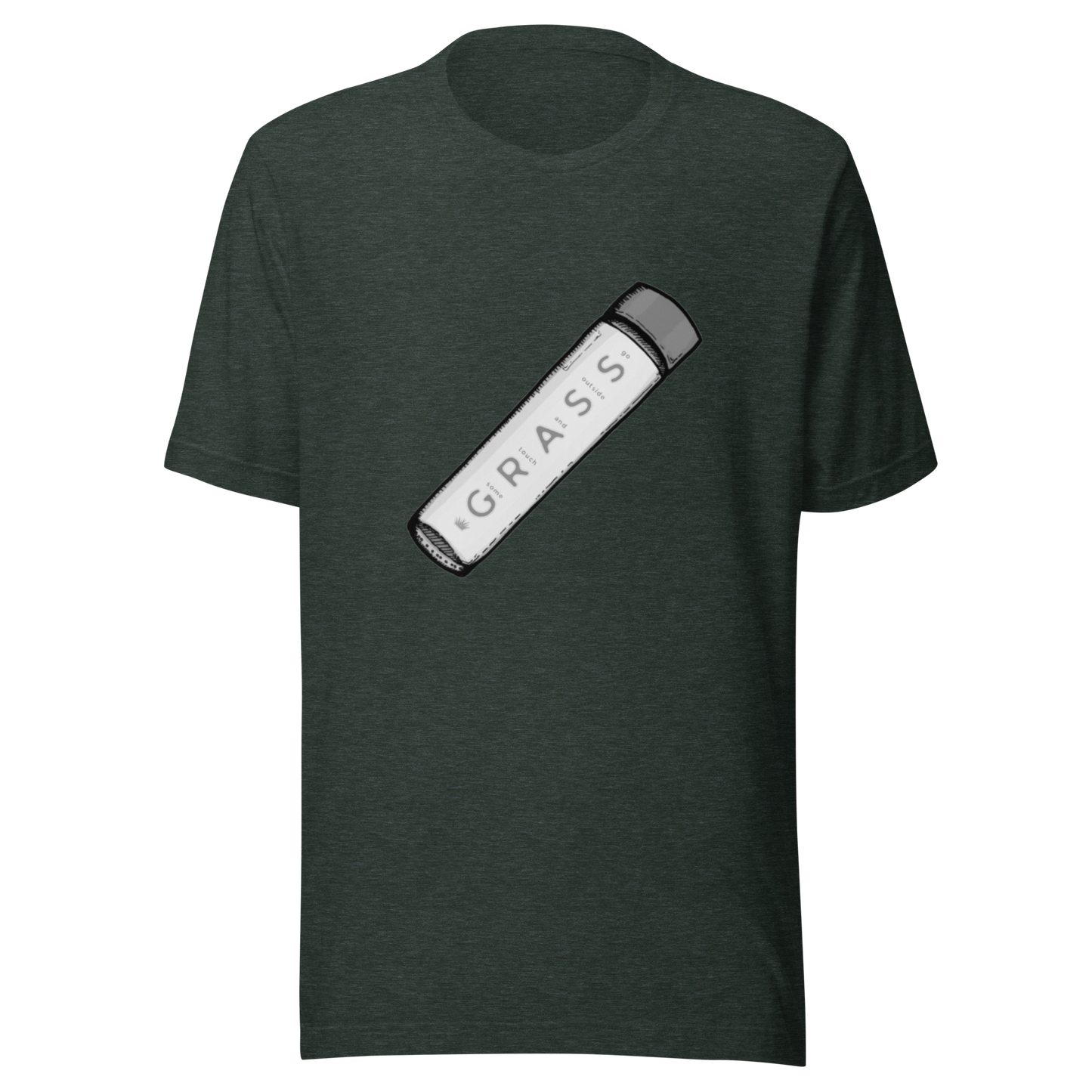 touch some grass t-shirt in forest - gaslit apparel