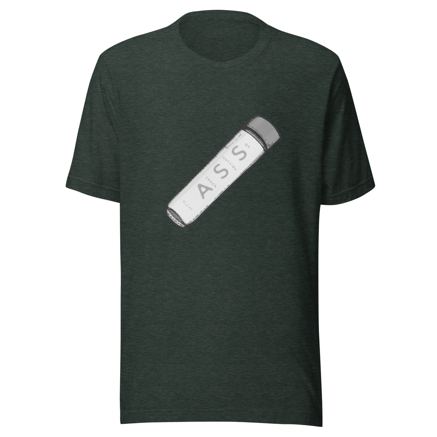 go outside touch ass t-shirt in forest - gaslit apparel