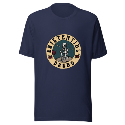 existential dread t-shirt in navy - gaslit apparel