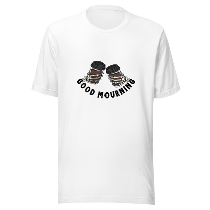 good mourning t-shirt in white - gaslit apparel