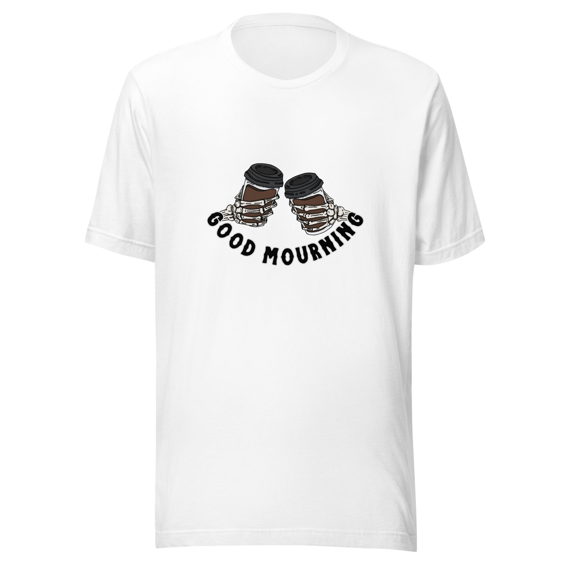 good mourning t-shirt in white - gaslit apparel