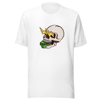 electric lettuce t-shirt in white - gaslit apparel