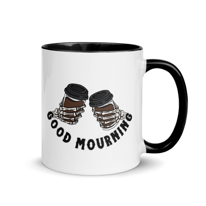 good mourning mug, right handle - gaslit apparel