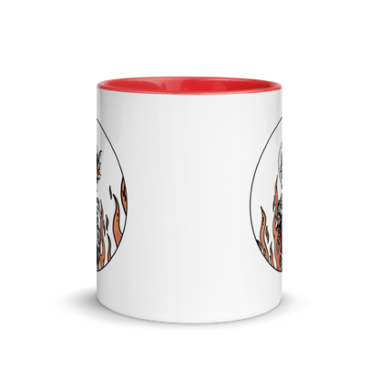 gaslit guy mug, red version, no handle - gaslit apparel