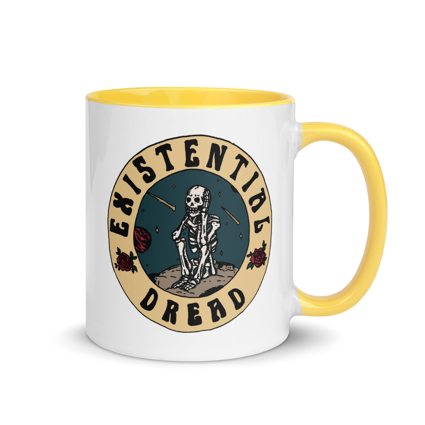 existential dread mug, right handle - gaslit apparel